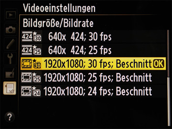 Nikon D4 Bildgröße/Bildrate