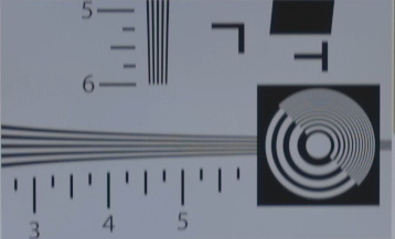 Das ungeschärfte Bild der 1D C
