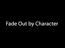 Adobe After Effects 6.5 : FadeChar
