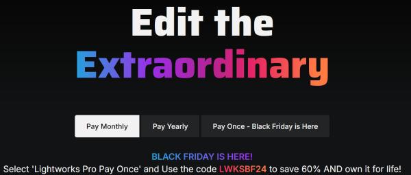 Action Image Lightworks Black Friday Pay Once
