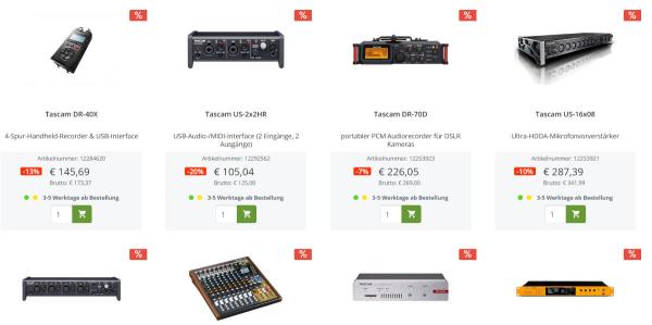 Action Image Tascam Black Friday