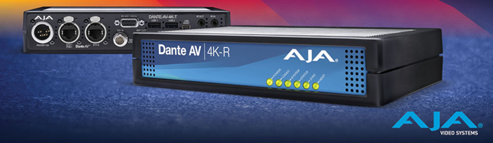 AJA: New Dante AV 4K-T/4K-R converters and many firmware updates at NAB 2023