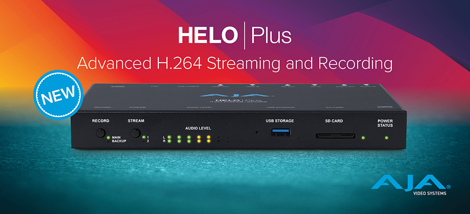 AJA HELO Plus: Professional dual H.264 streaming and recording