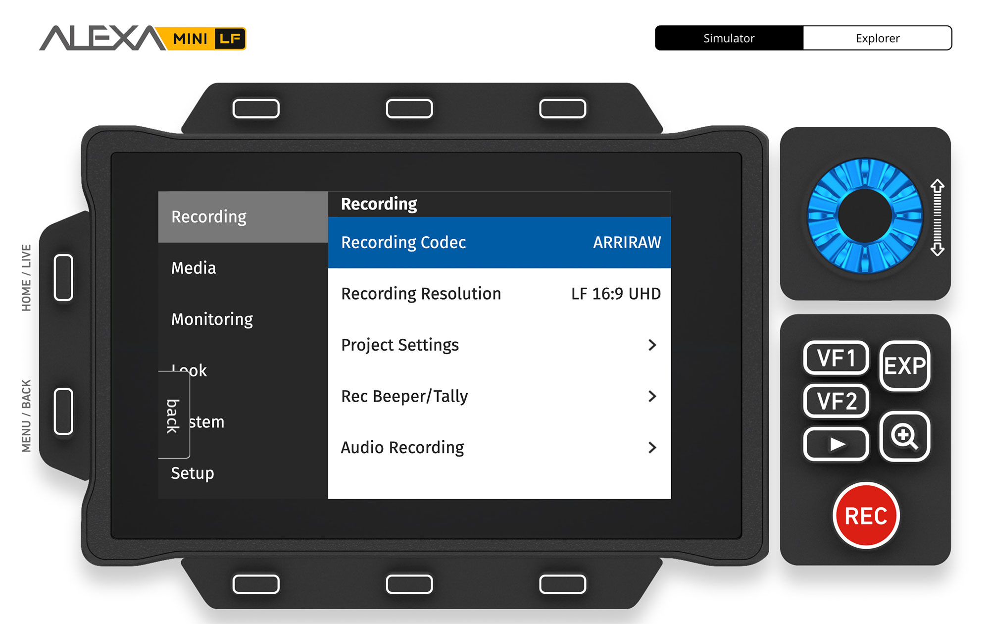 Slashcam News ARRI Online Simulator for ARRI ALEXA Mini LF available