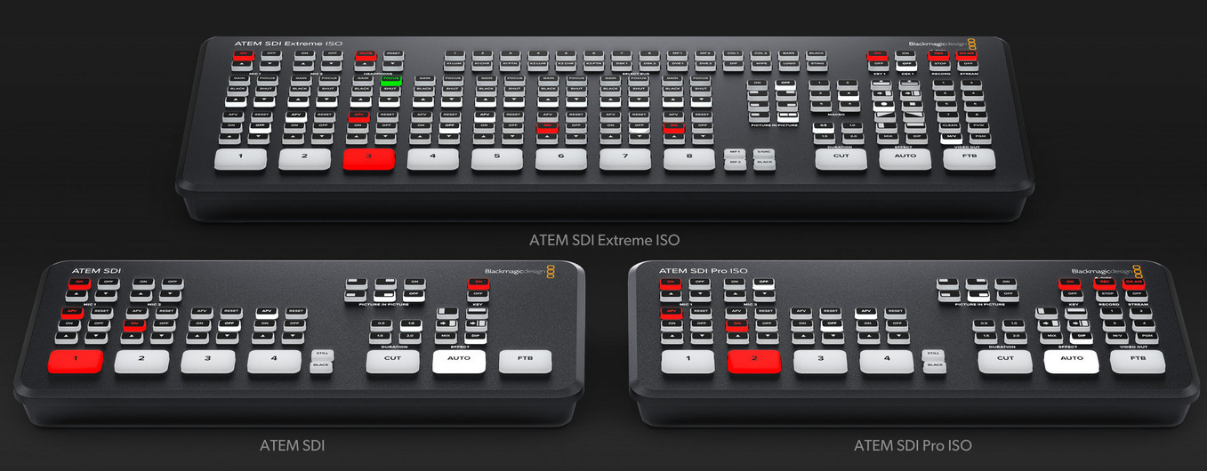 Blackmagic ATEM SDI: New professional live production mixers