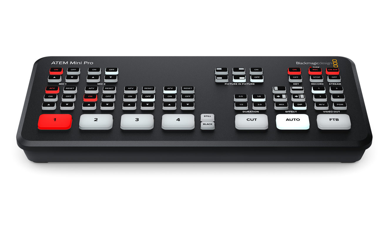 Blackmagic Design: Atem Mini Pro Switcher mit integriertem H.264