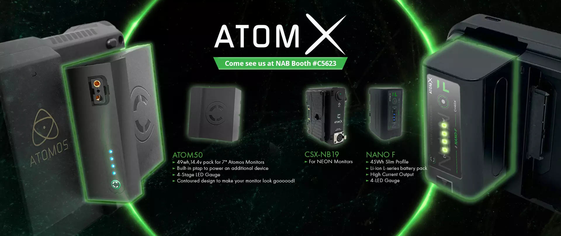 Core SWX introduces special batteries for Atomos Ninja V, Shinobi and Neon