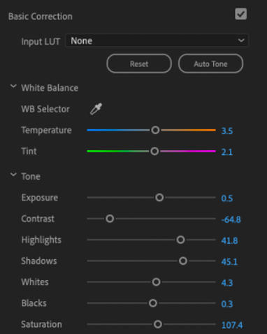 Neue Auto Tone Funktion in Premiere Pro 