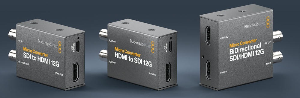 Blackmagic: New Micro Converter 12G models with 3D LUTs and 4K support
