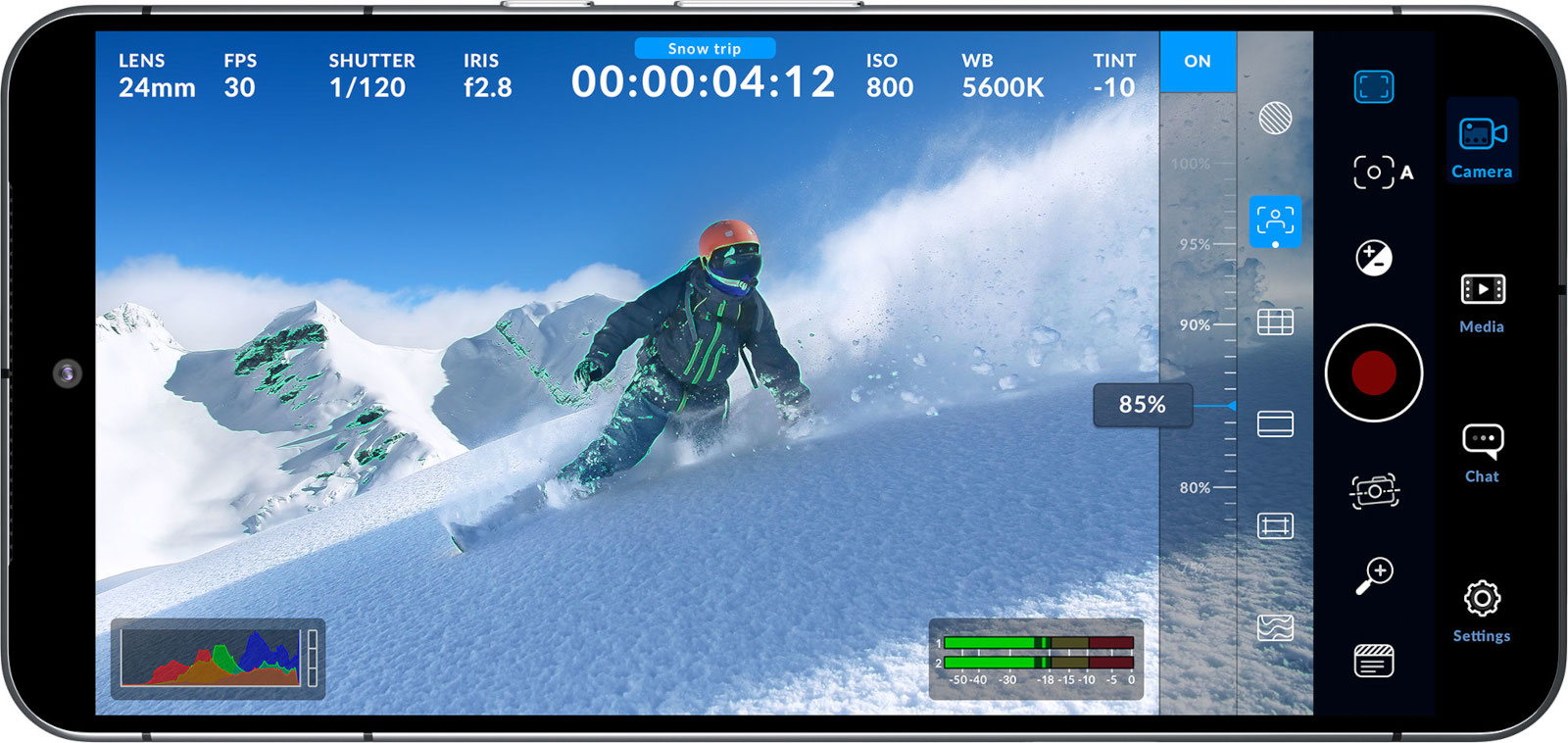 Kostenlose ProfiKamera App Blackmagic Camera App 1.3 für Android