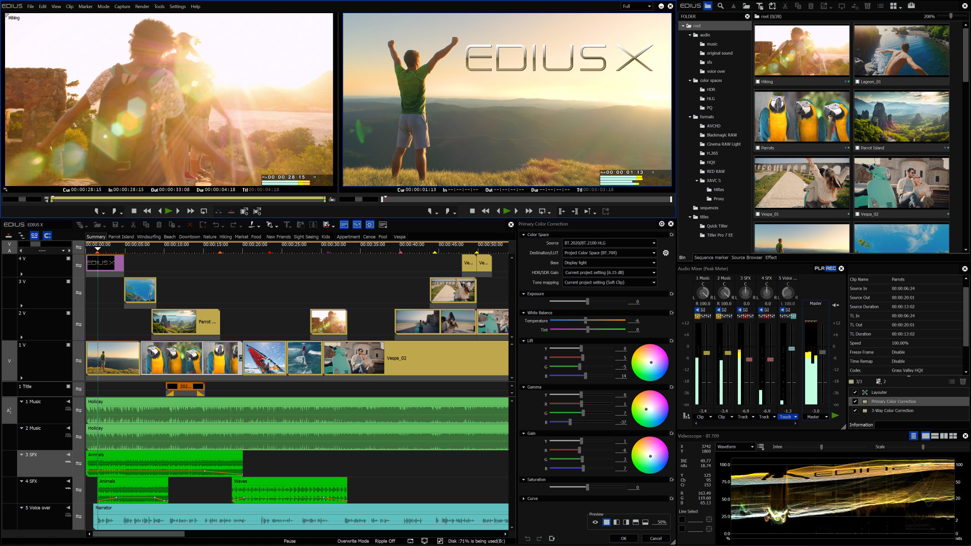 EDIUS X Version 10.34 now with NDI output support
