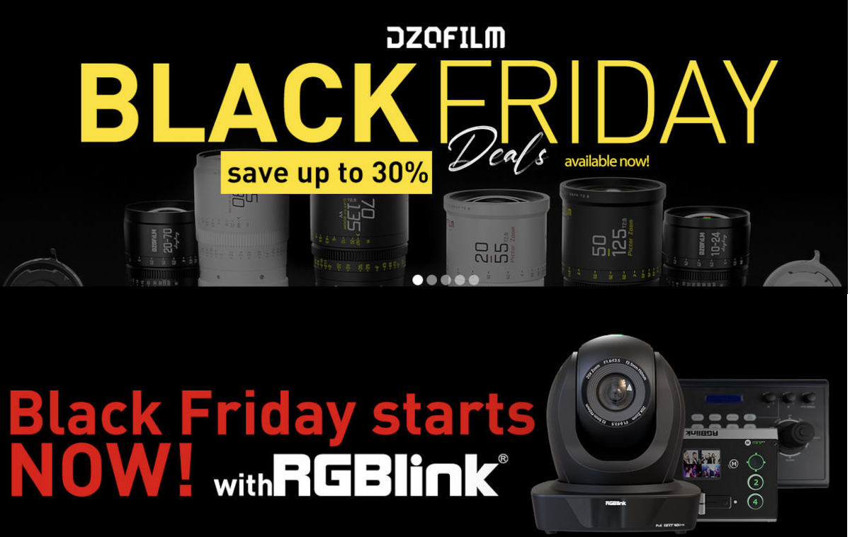 First Black Friday offers are online: Lenses, tripods, gimbals, microphones and cameras discounted