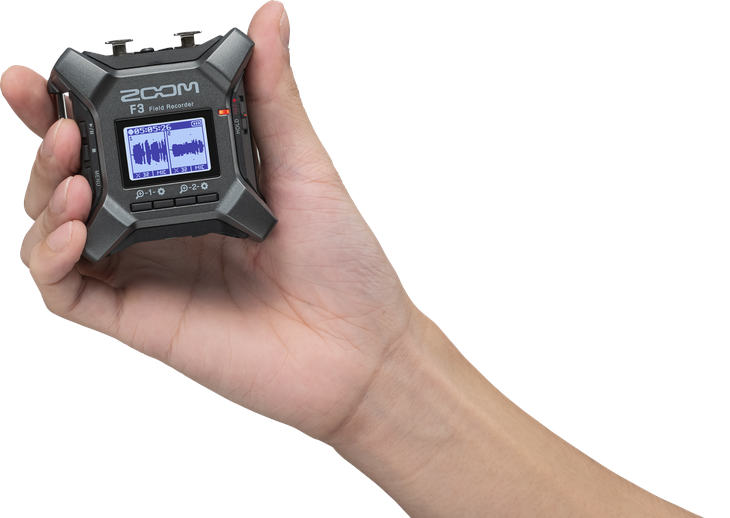 Zoom F3 - professional mini field recorder with XLR and 32-bit float