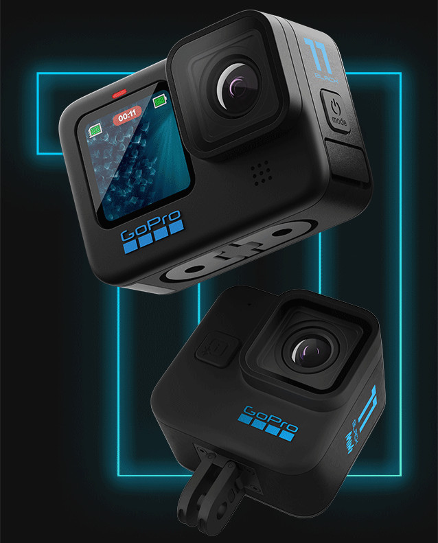 New GoPro Hero11 Black: Larger sensor, longer runtime - and new mini model 