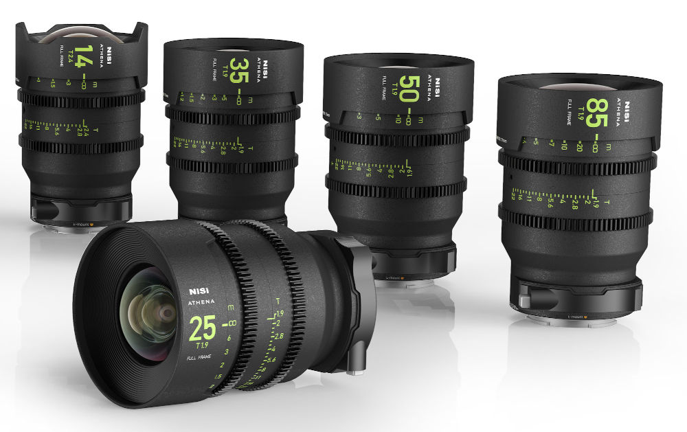 NiSi Athena - cine lenses from 14mm to 85mm 