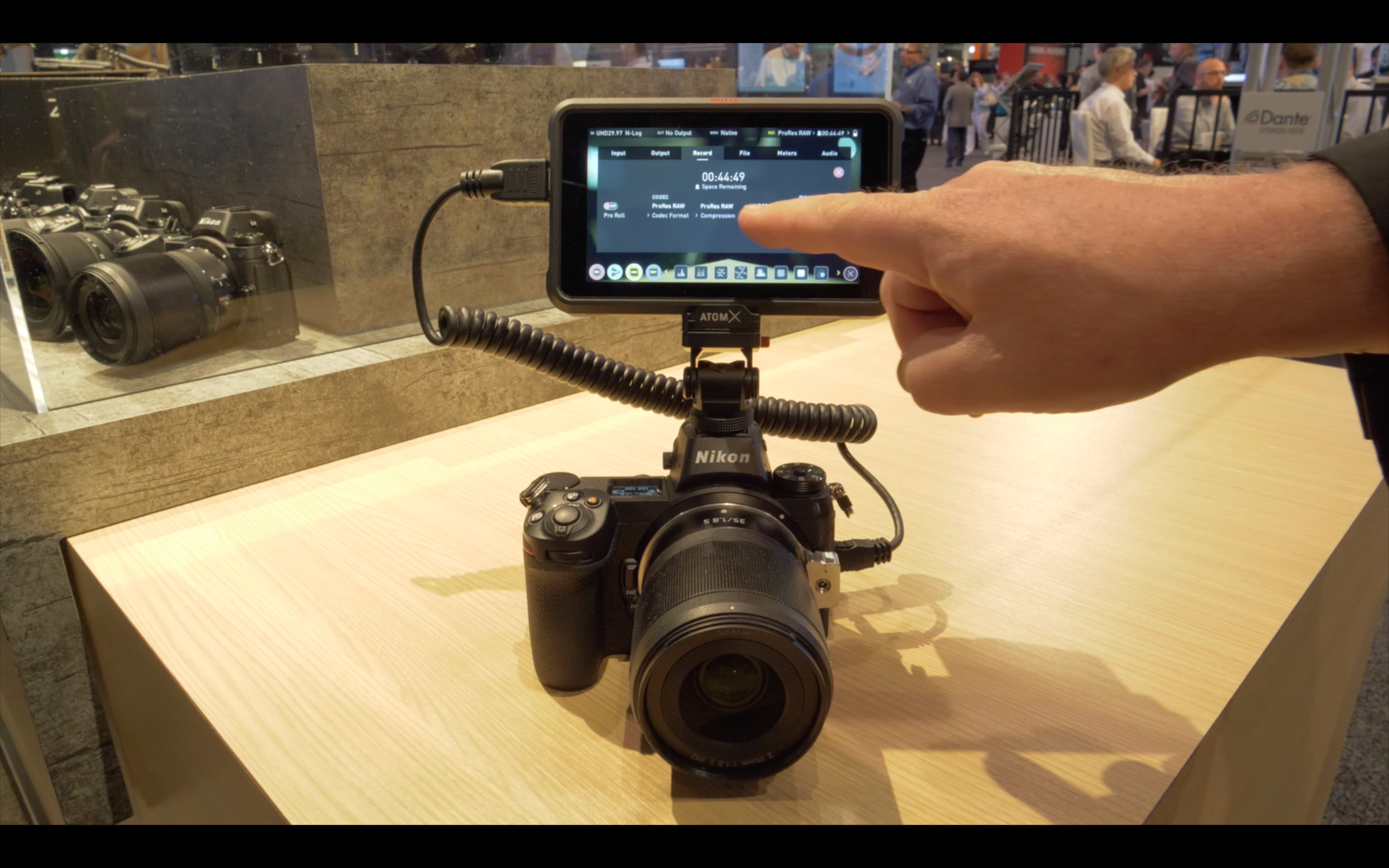 Nikon Z6 and ProRes RAW on the Atomos Ninja V via HDMI // NAB 2019