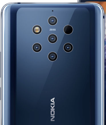 Nokia Pureview 9 camera module from Light with 5 lenses