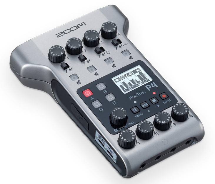 Zoom-PodTrack-Podcasting-Recorder P4 and ZDM-1 Podcast Mic Pack