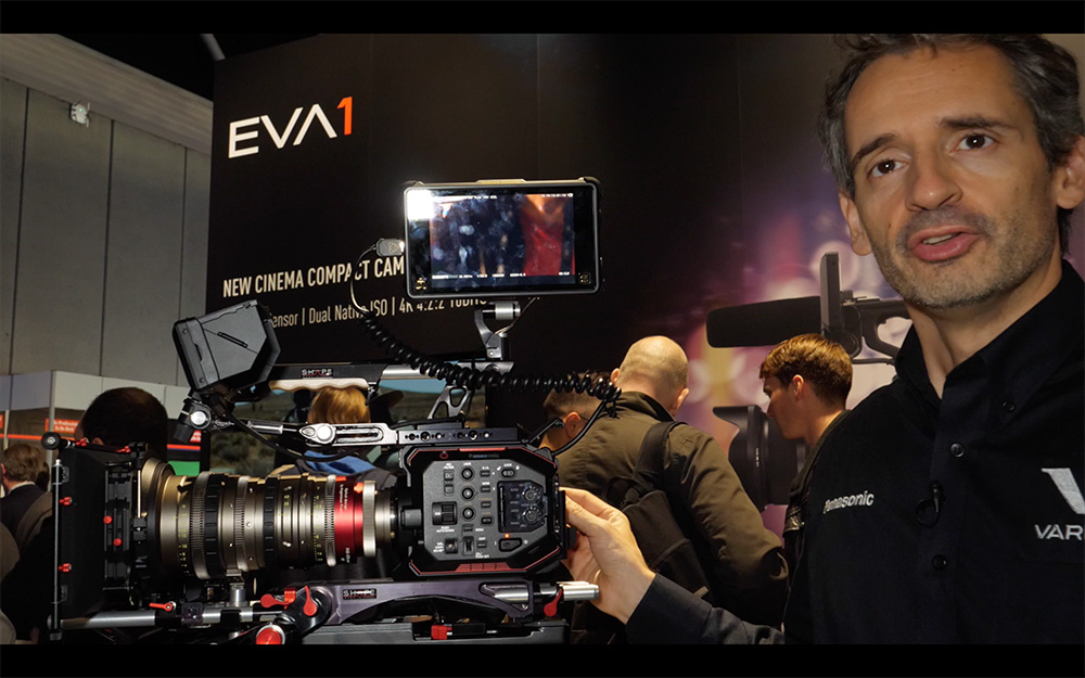 Interviewclip: Panasonic EVA1 - 5.7K externes RAW, Menues, Ergonomics... // IBC2017