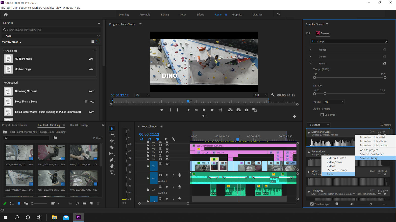 Slashcam News : June update: Adobe Premiere Pro CC integrates stock audio  libraries for easy licensing