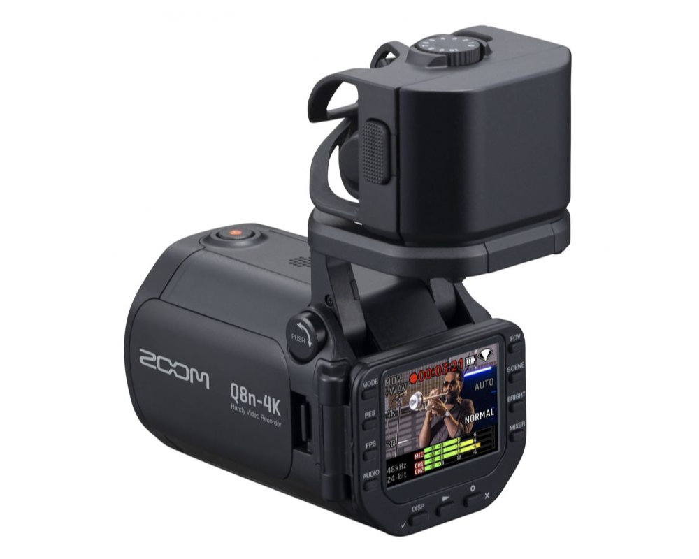 New video camera with professional audio features from Zoom - Q8n-4K