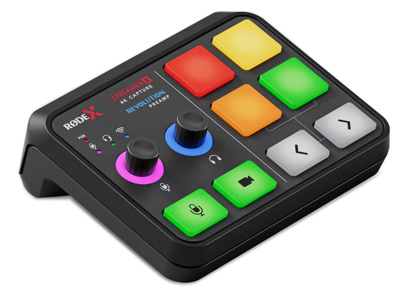 RDE Streamer X, RDECaster Duo - compact consoles for streaming / podcast