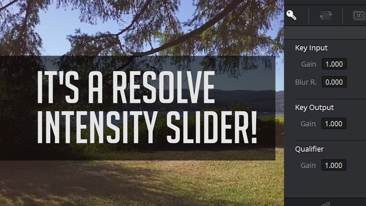 Video Tutorial: DaVinci Resolve - Changing Look-Intensity quickly via Key Output Gain