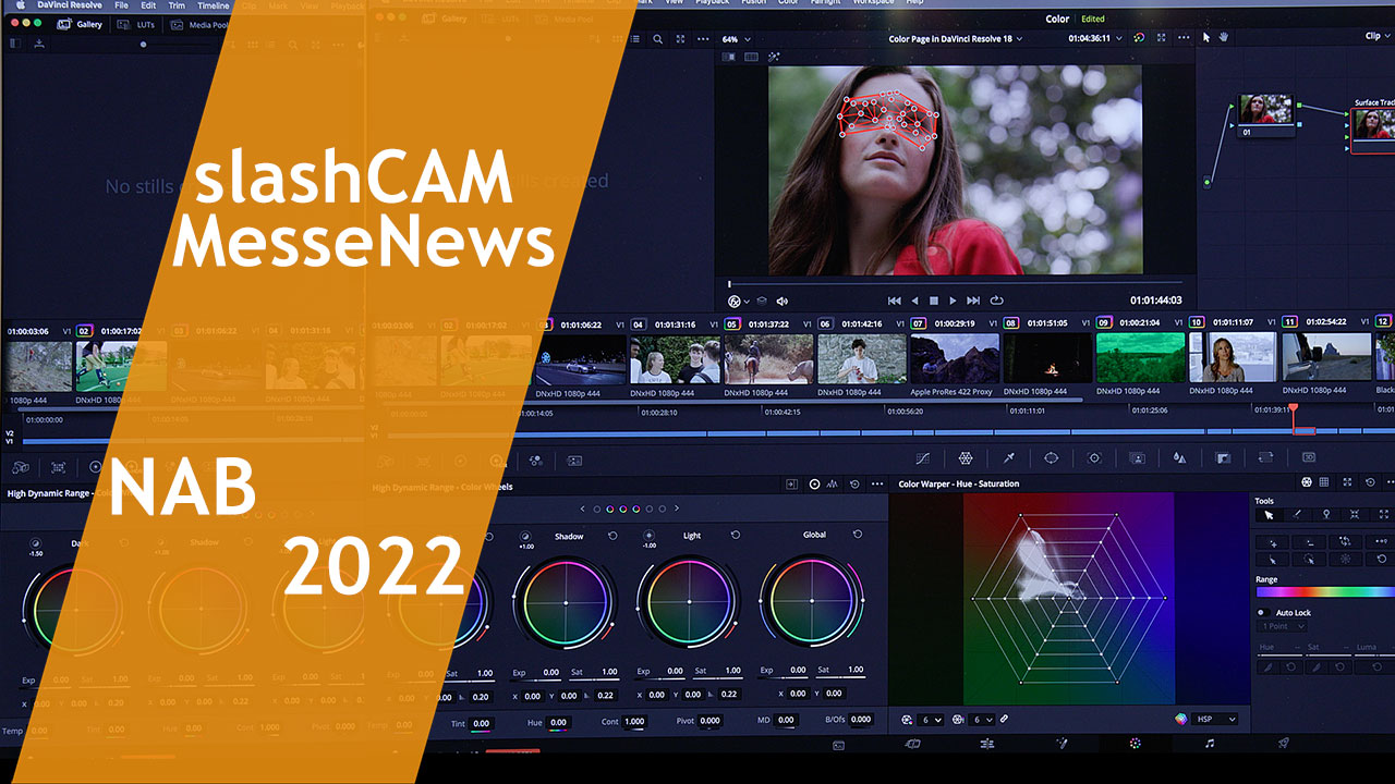 NAB 2022 Tutorialclip: DaVinci Resolve 18 - AI-Mask Objects, Depth Mask, Surface Tracker
