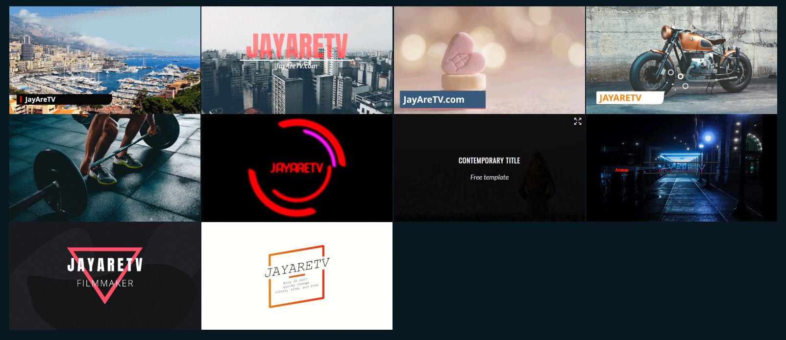 Slashcam News : Ten free DaVinci Resolve title templates