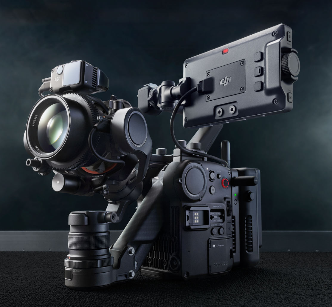 DJI Ronin 4D gimbal and Zenmuse X9 full-frame 6K/8K camera: professional 4-axis stabilization