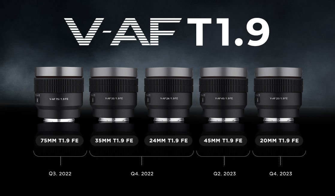 Samyang V-AF - auto focus lenses for Sony Alpha users