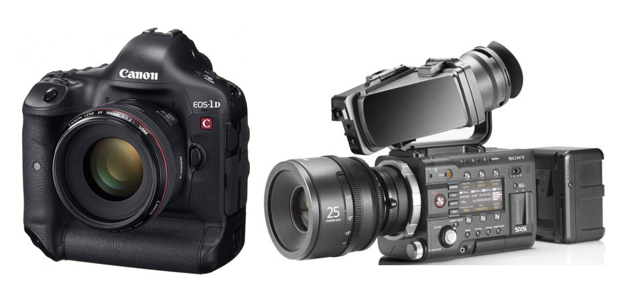 Sony F55 4K in comparison with Canon's EOS 1DC