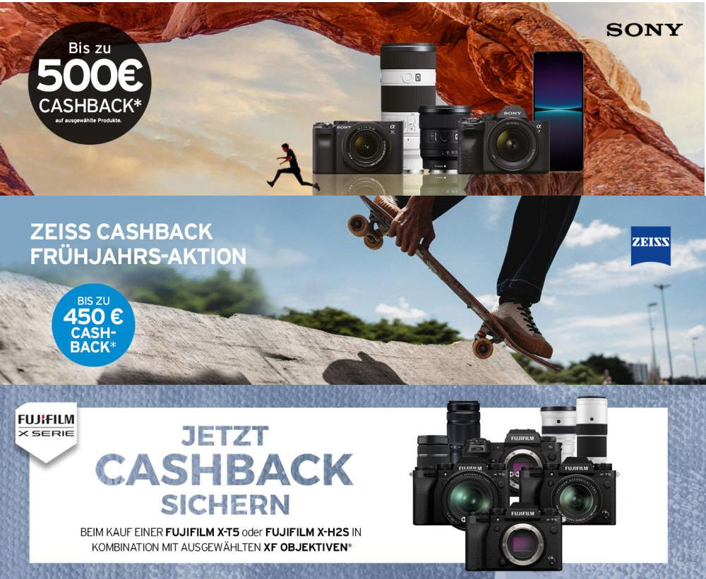 Discount promotions summer 2023: Save on cameras and lenses from Sony, Fujifilm and Zeiss
