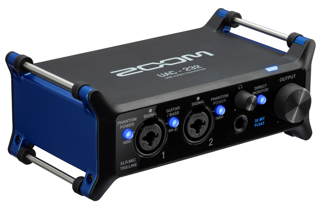 Zoom UAC-232 USB Audio Converter: 32-bit float audio eliminates the need for gain controls 