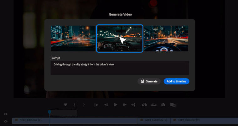 Adobe Firefly fr Premiere Pro - Generative Extend, Object removal/addition