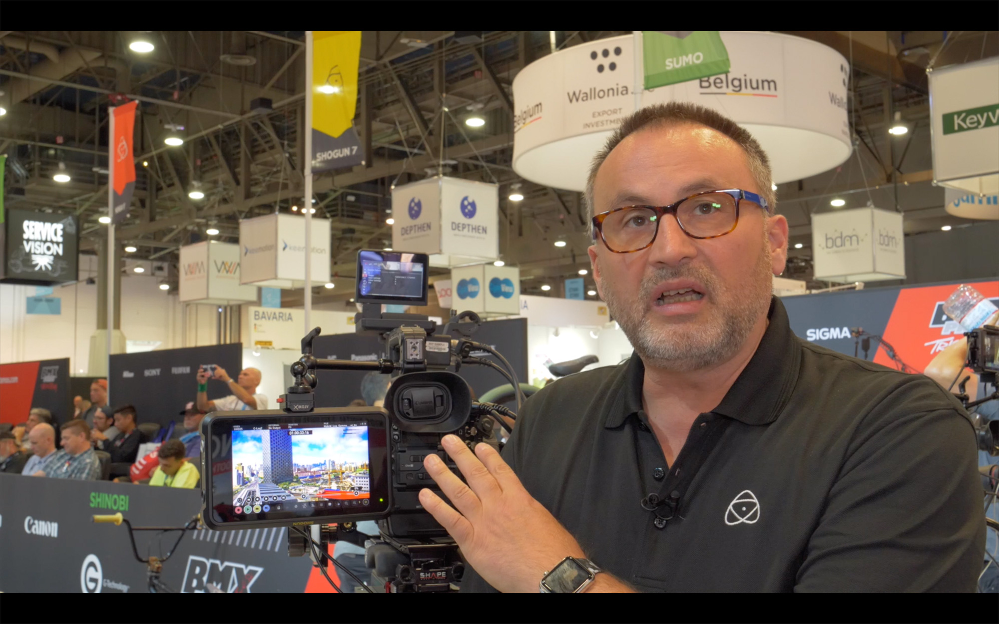 NAB 2019 video: Atomos Shogun 7 - high-end display, target group, user questions and ProRes RAW on N