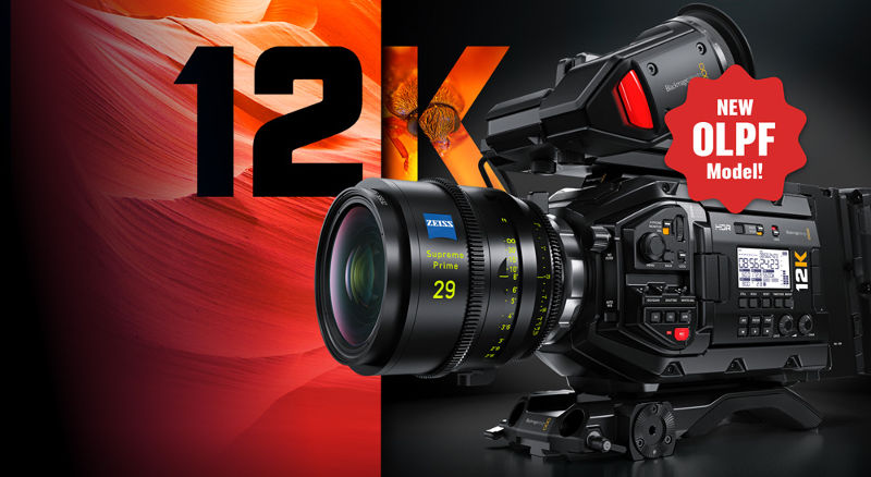 Blackmagic introduces URSA Mini Pro 12K OLPF for virtual sets