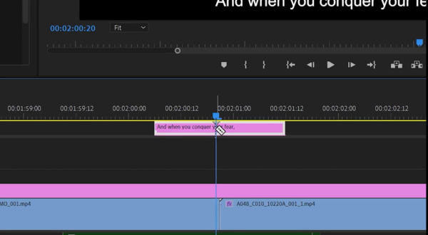 Adobe-Captions-timeline