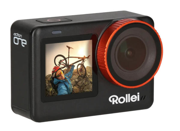 Rollei Actioncam One - The New 60FPS 4K Action Camera 5 m Waterproof,  Without Cover, 30 m with Housing and Comprehensive Accessories