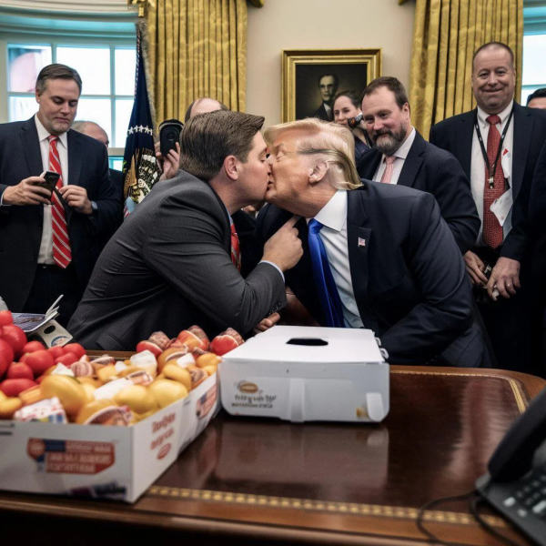 Trump-Kiss