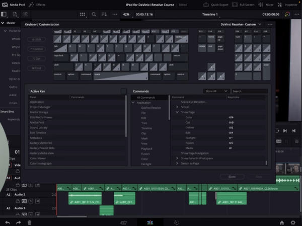 resolveiPad-Shortcuts