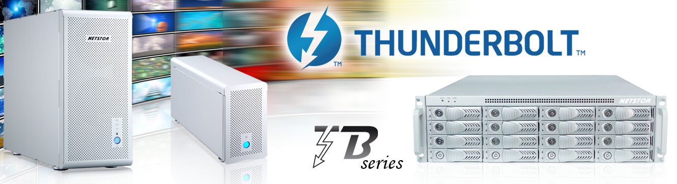 Netstor announces at Thunderbolt PCIe-box and 16-bay rack-raid