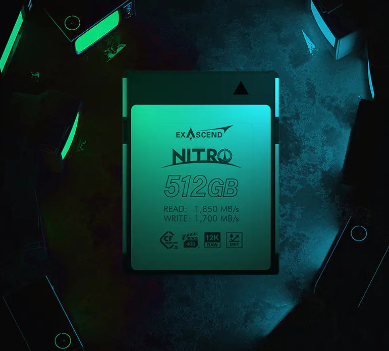 Nitro CFexpress - world'amp;s first VPG400 certified CFexpress Type B memory card