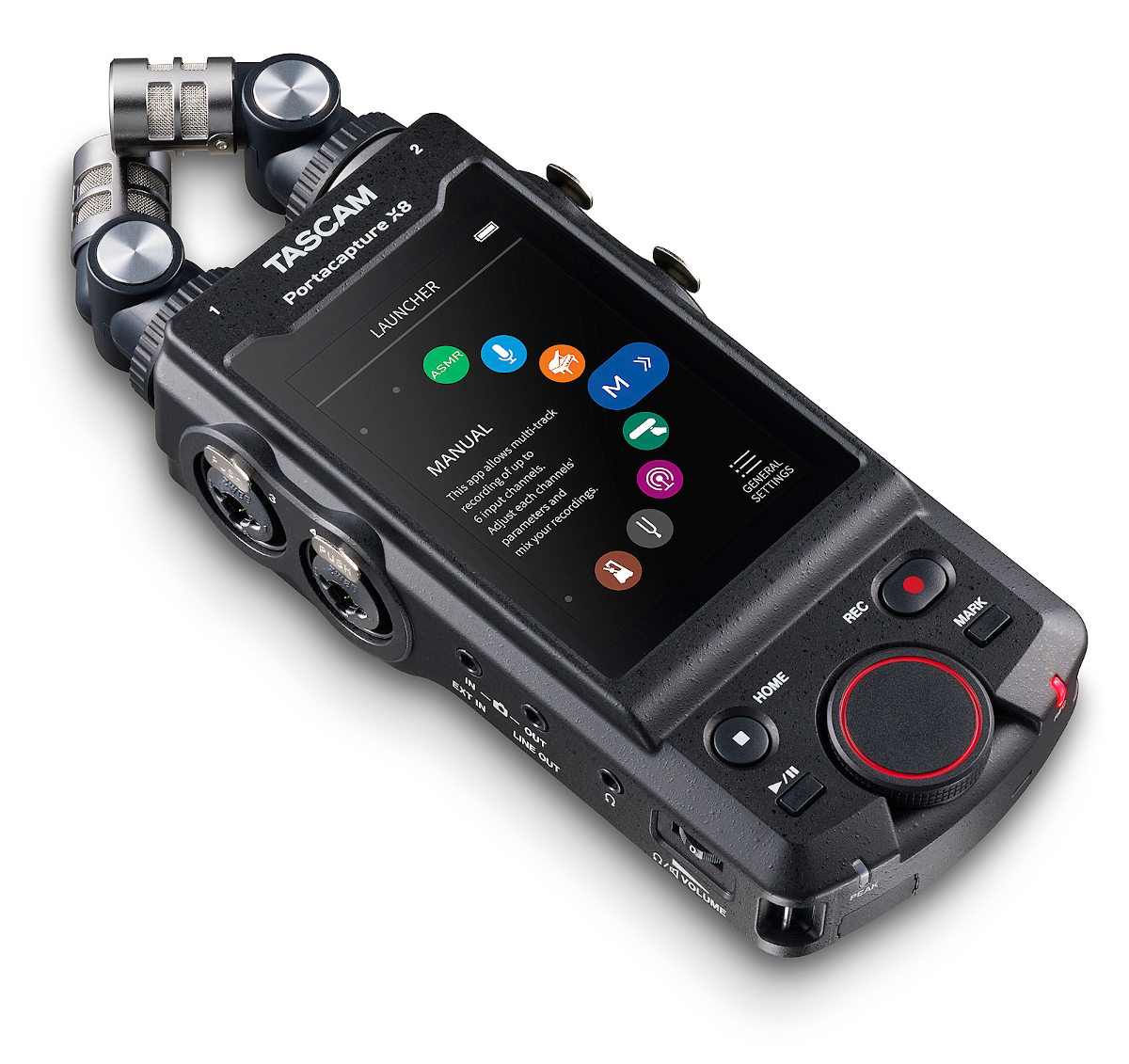 Tascam Portacapture X8: Portable 8-track audio recorder with 4 x XLR and 32bit float