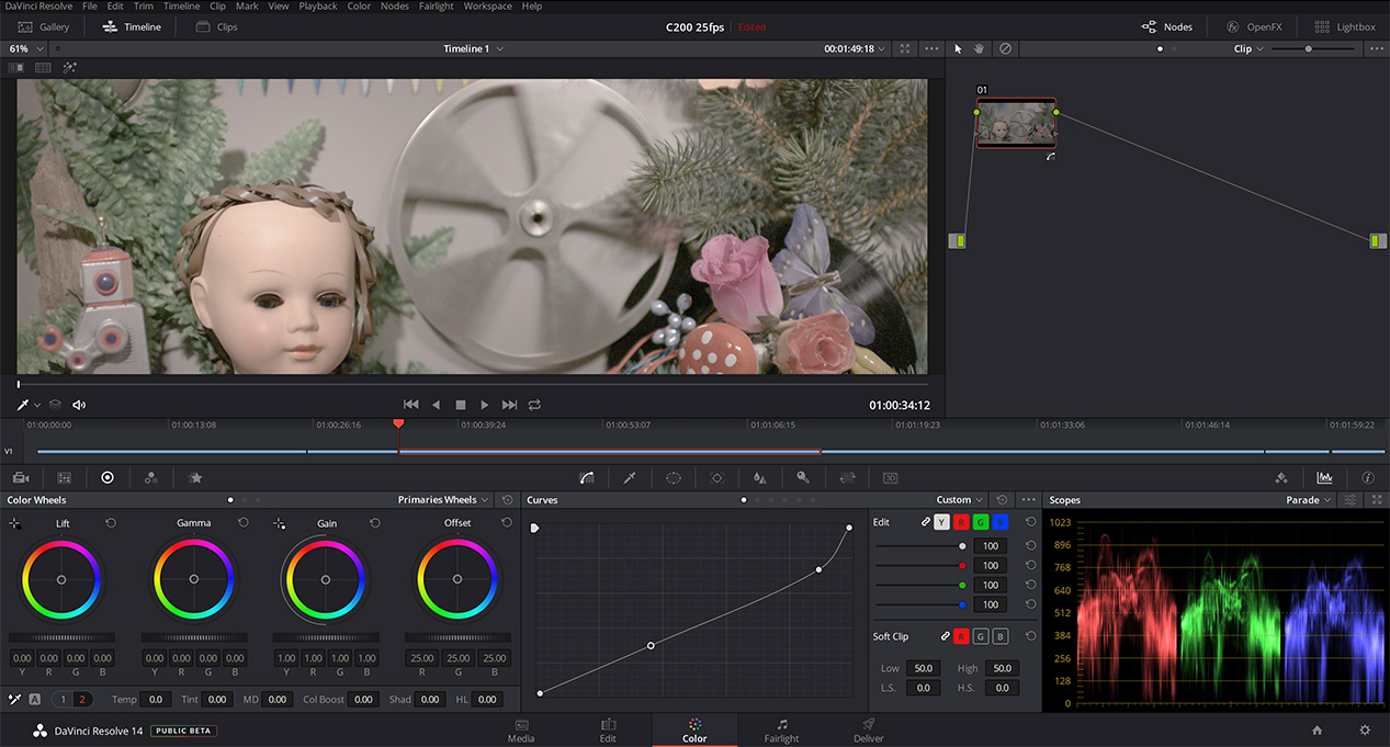 Blackmagic DaVinci Resolve 14 Beta 7 available