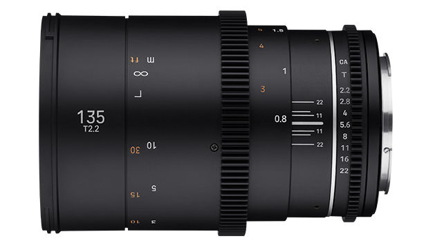 Samyang 135mm T2.2 VDSLR MK2 expands the overhauled cine lens series