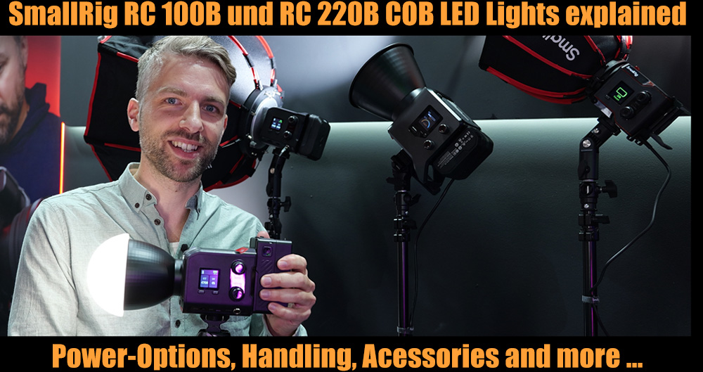Compact SmallRig RC 100B and RC220B COB LED lights explained