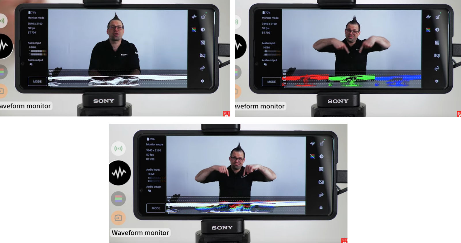 Sony Xperia PRO(-I) get livestreaming and waveform/false color
