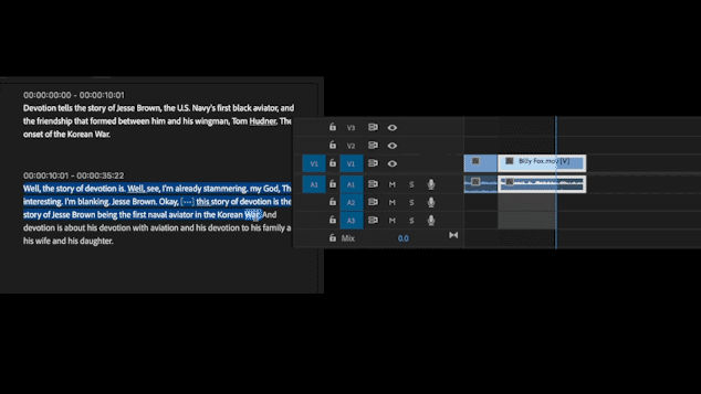 Edit your transcript and get a rough cut - text-based editing in Premiere Pro (Beta)