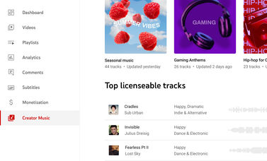 Creator Music - Musik direkt in YouTube Studio lizensieren